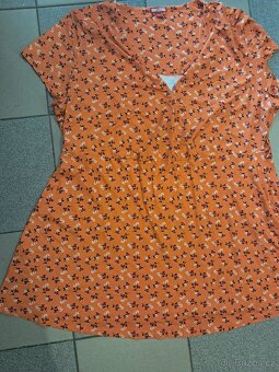 Oranžové šaty vel 54_56 - 2