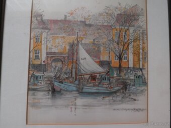 Obraz přístavní město - 2