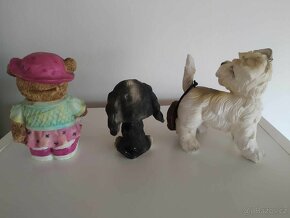 Keramické dekorace, sádrové zvířátka, postavičky psů - 2