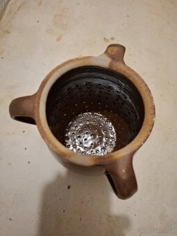 Starožitný kameninový hrnec povidlák - 2