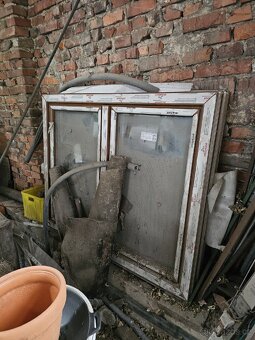 Plastová okna dvoukřidlá olna 3ks nepoužitá - 2