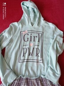 DÍVČÍ MIKINOVÉ ŠATY YIGGA, VEL.164 - 2