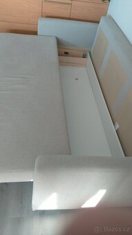 Pěkná 3-mistná rozkládací pohovka Ikea FRIHETEN, světle šedá - 2