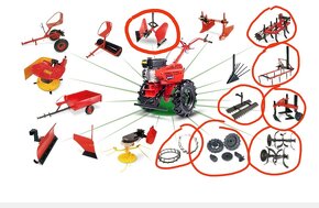 Multifunkční kultivátor 5,5 HV s příslušenstvím - 2