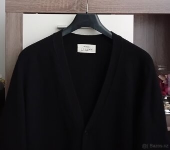 Zara pánský svetr kardigan vel. L/XL 100% vlna - 2