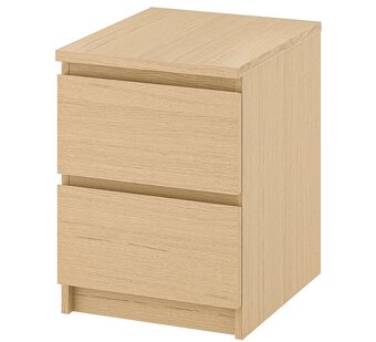 Postel IKEA MALM 180×200 + 2 noční stolky - 2