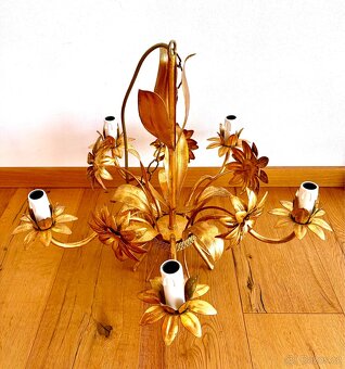 Starý romantický kovaný lustr - 2