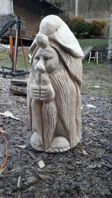 Dřevěná socha na zahradu - 2