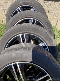 Alu Kola 5x100 R16 + Zánovní letní pneu - 2