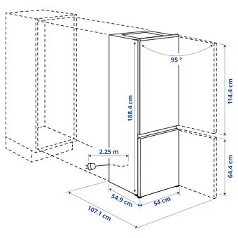 Vestavná lednice Ikea KÖLDGRADER - 2