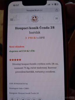 Dřevěný houpací koník - 2