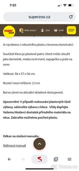 Klec pro králíka Foteplast 96 5756 cm . - 2