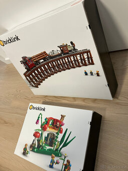 LEGO Bricklink 910035 Přeprava dřeva po železnici & 910037 - 2