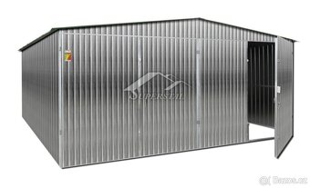 Plechová garáž SUPERSTAL 6x6 dvoukřídlá vrata - 2