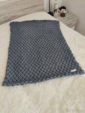 Pletená dětská deka šedá - 2