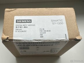 SIEMENS S7-1200, Digital input SM 1221, 16 DI, 24 V DC, Sink - 2
