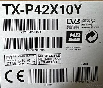 Panasonic - plasma, TX-P42X10Y - 2