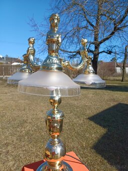 Mosazná figurální lampa - 2