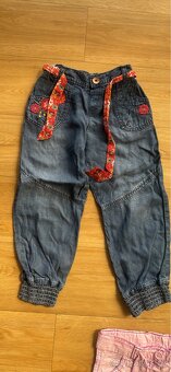 3 x kalhoty, vel. 98/104 - 2