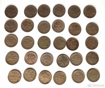čs. oběžné mince 1946 - 1950, 60ks - 2