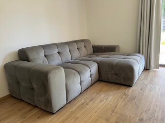 Čtyřmístná rohová pohovka „Kendal Dark Grey” – pravostranná - 2