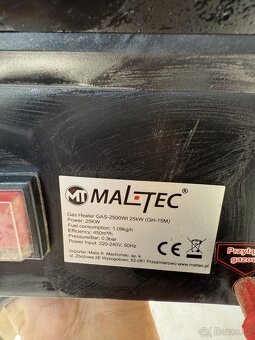 Plynové topidlo 25 kW Maltec - 2