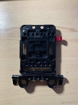 SMALLRIG V MOUNT BATTERY PLATE WITH DUAL 15MM ROD CLAMP 3016 - 2