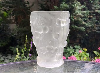 ART DECO VÁZA TŘEŠNĚ - SCHRÖTTER, BAROLAC 30. léta - 2