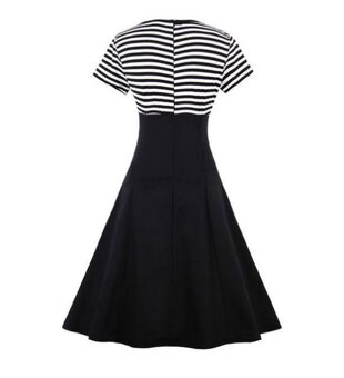 Černobílé šaty vel. S - 2