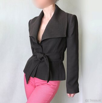 Hnědé kabátkové sáčko Zara vel.M - 2