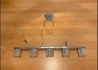 Závěsná lampa Kostky 5 čirého skla - 2