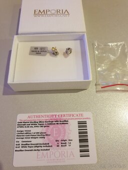 Náušnice stříbrné nové - 2