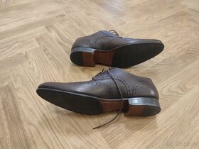 Pánské hnědé společenské boty Blažek velikost 43 - 2