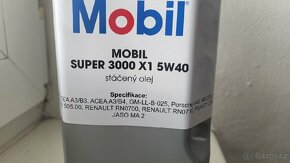 Motorový olej Mobil 1 Super 3000 X1 5W-40 - 2