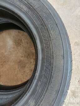 2 letní nepoužité pneumatiky 155/70R13 - 2