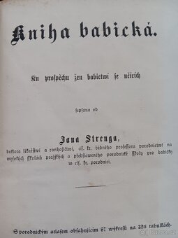 Jan Streng Kniha babicka´ 1859 - 2