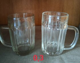 Retro pivní půllitry-štuc,třetinky s uchem a ostatní - 2