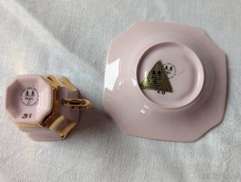 Růžový porcelán šapo Empír H&C Chodov - 2