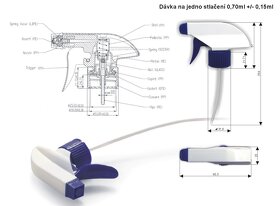 Plastové PET lahvičky 115ml, 215ml a rozprašovače - 2