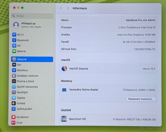 MacBook Pro 2020/16GB RAM/Intel i5/512GB SSD/Záruka - 2