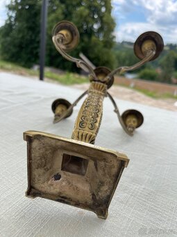 Starý mosazný svícen - 2