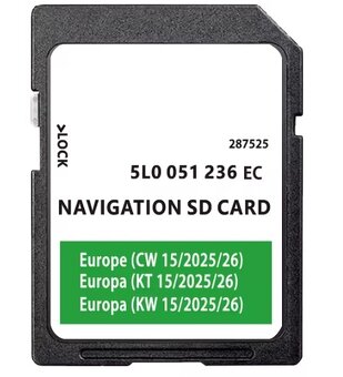 Navigace nejnovější Mapy Škoda Amundsen MIB2 EU 2025 - 2026 - 2