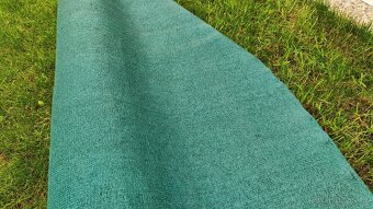 Stínící tkanina na plot, zastínění 85%, výška 150 cm, zelená - 2