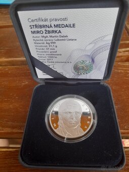 Stříbrná mince Miro Žbirka  - 2