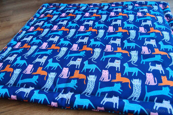 NOVÉ přebalovací podložky 70x80cm, tyrkysová 80x80 cm - 2