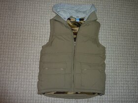 Naducaná khaki vestička, vel.134 - 2
