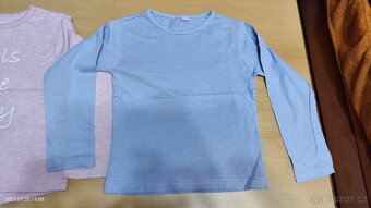 Dívčí mikina + tričko vel. 116/122 - 2