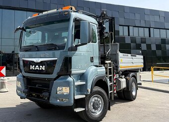 MAN TGS 18.480 4x4 - sklápěč s hydraulickou rukou HIAB - 2
