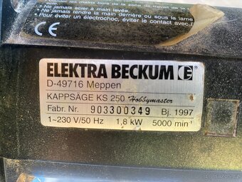 Pokosová pila ELEKTRA BECKUM - 2