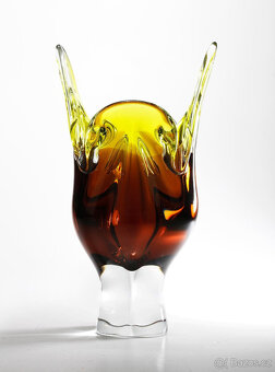 Váza hutní sklo Josef Hospodka - 2